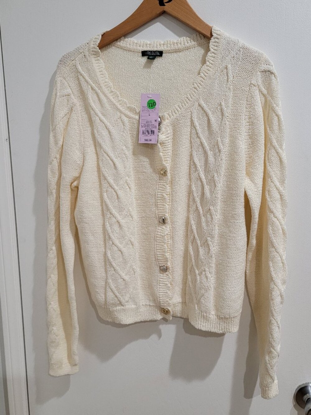 Women Heart Cable Cardigan - Wild Fable